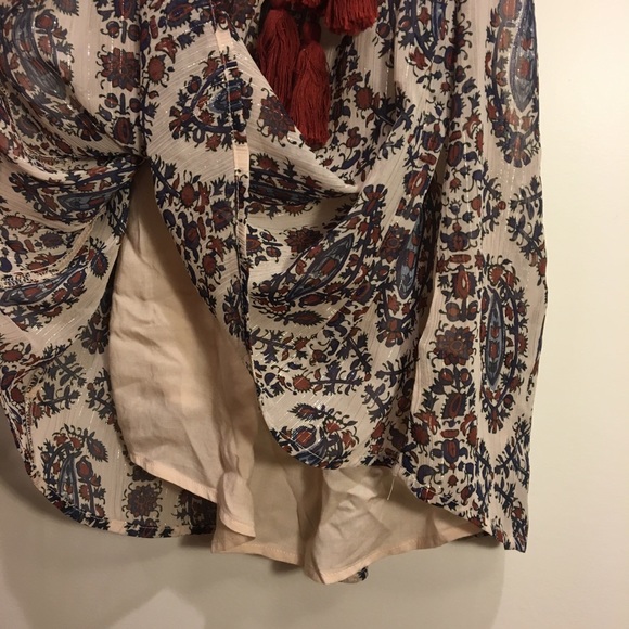 Sheer paisley Anthropologie dress with slip - Picture 7 of 7